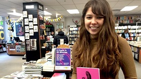 Image of Nina Powles: Biggs Prize winner (Photographed by Caitlin Salter) Image of Nina Powles: 2015 winner of the Biggs Family Prize for Poetry. (Photographer: Caitlin Salter)