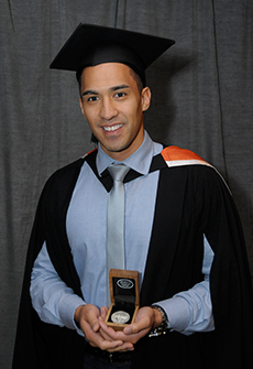 SIM graduate Aaron Young