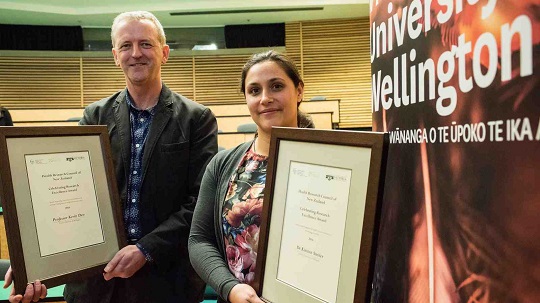 Victoria health researchers Professor Kevin Dew and Dr Kirsten Smiler