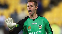 Computer science graduate Mark Paston in action as a professional football player