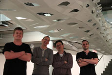 Lecturer Mark Southcombe, students Jeremy Robinson, Xuanyi Nie, Emily Batchelor along with Luke Southcombe and Technical Staff David Carleton