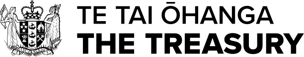 Logo of the New Zealand Treasury.