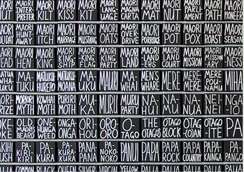 lines of white writing on black background.