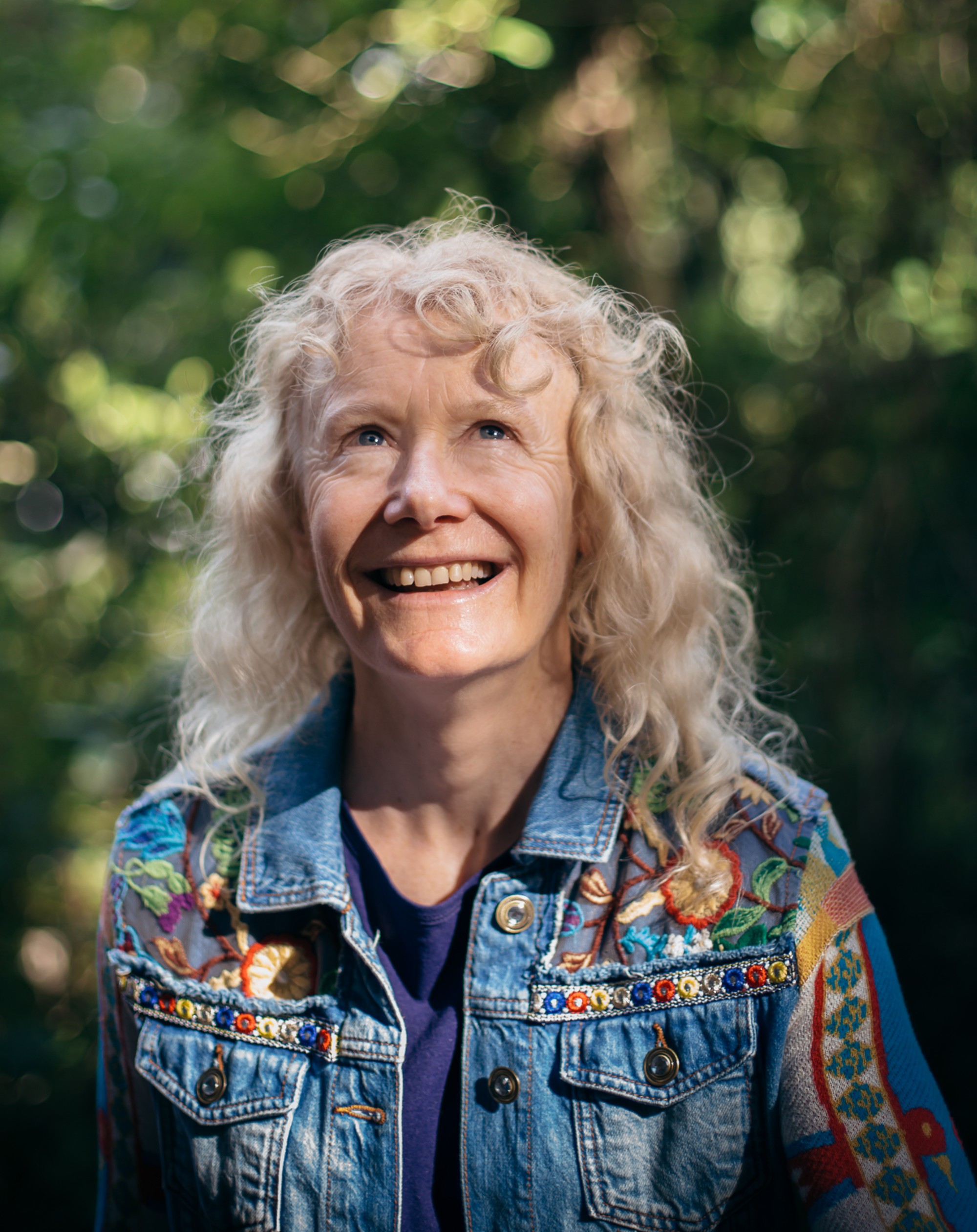 Head and shoulders photo of Sharron Came, wearing a denim jacket.