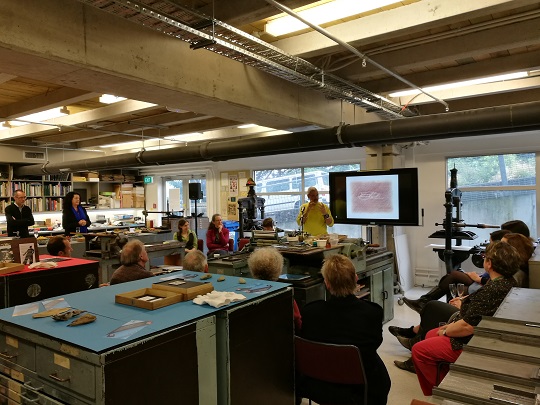 Paul Thompson speaks to the audience about his Waikanae River Poem.