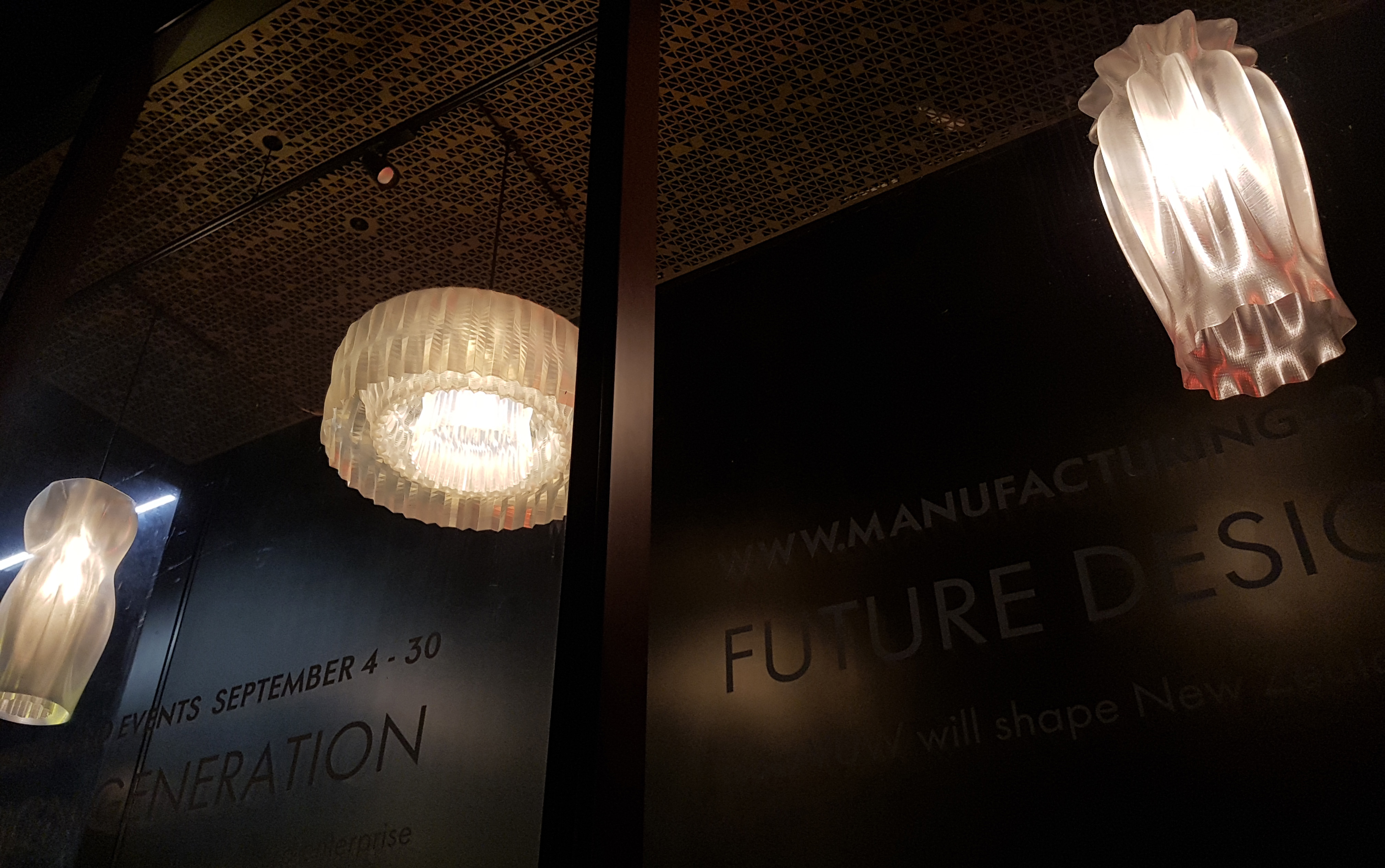 3D printed lampshades 