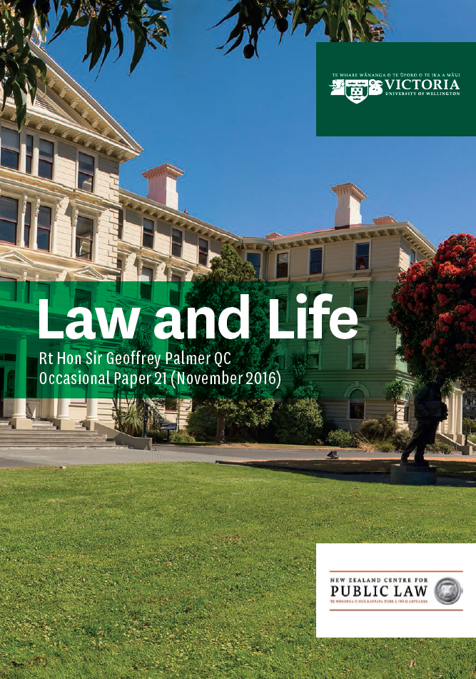 Book cover - Law and Life Occasional Paper