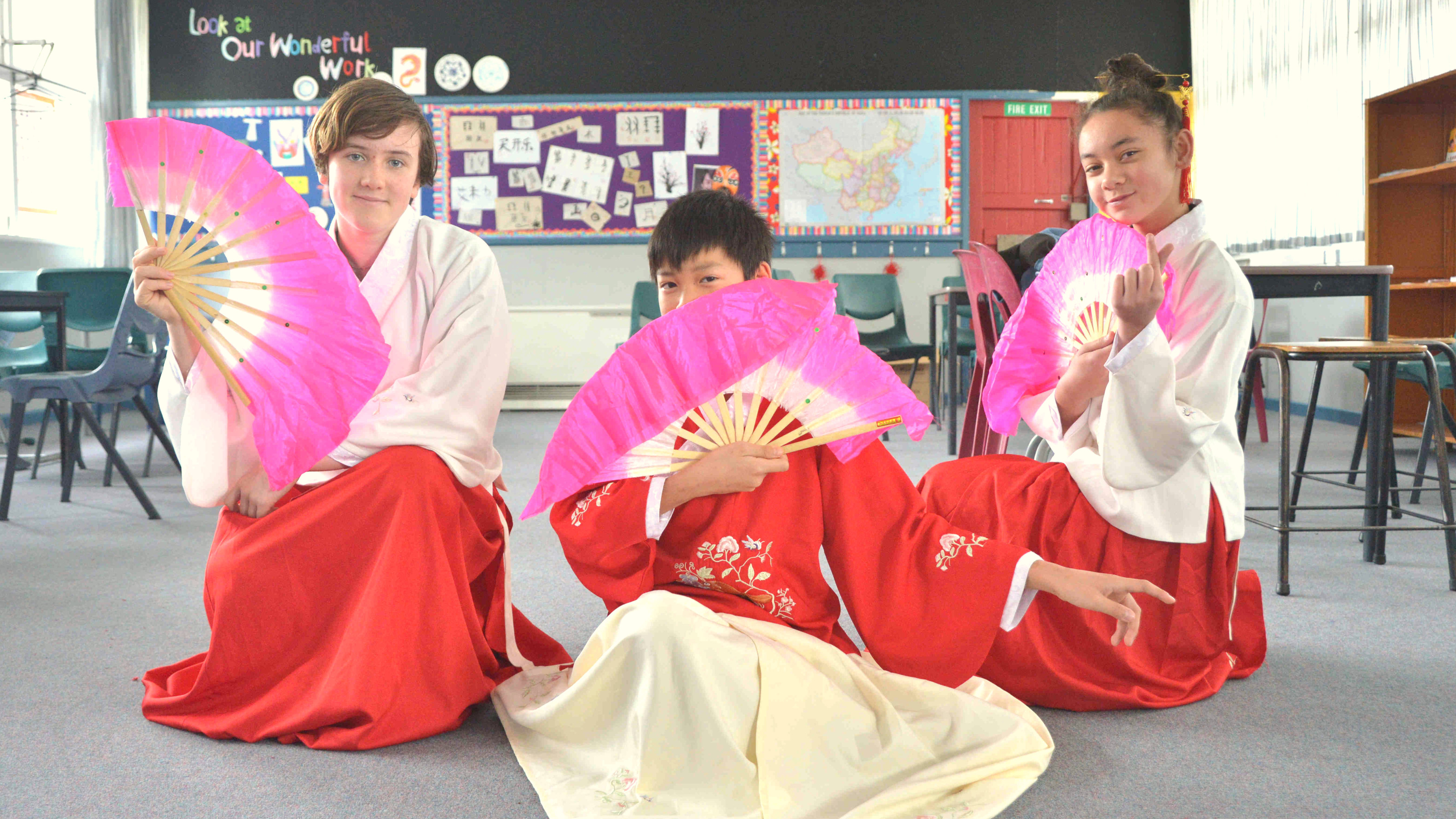 students participate in a dance workshop