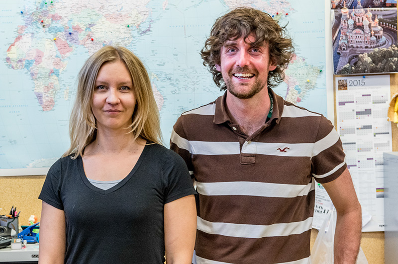 CACR interns-Martin and Kirsti