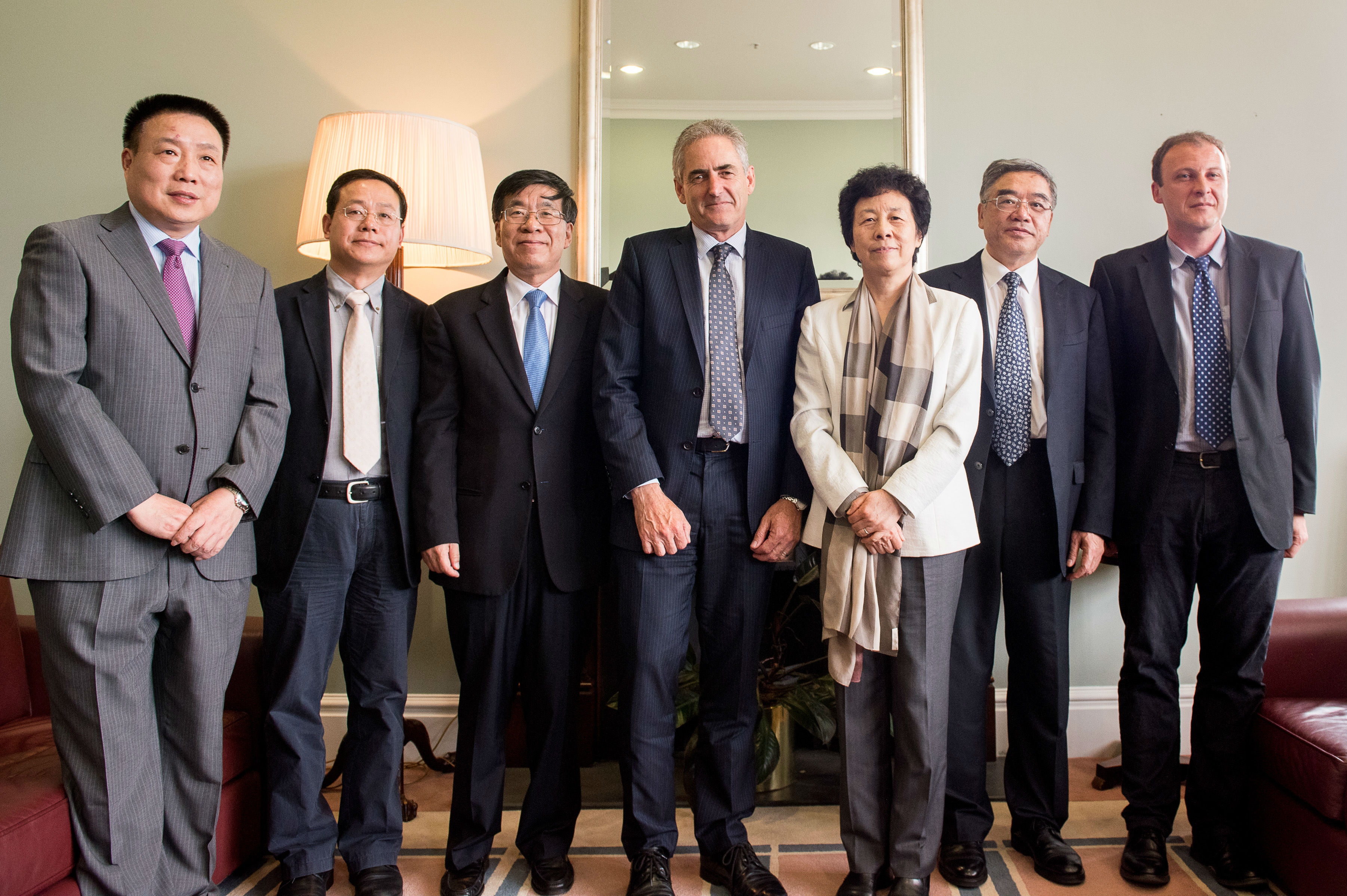 Portrait of Vice-Chancellor Grant Guilford with Madame Yan Junqi