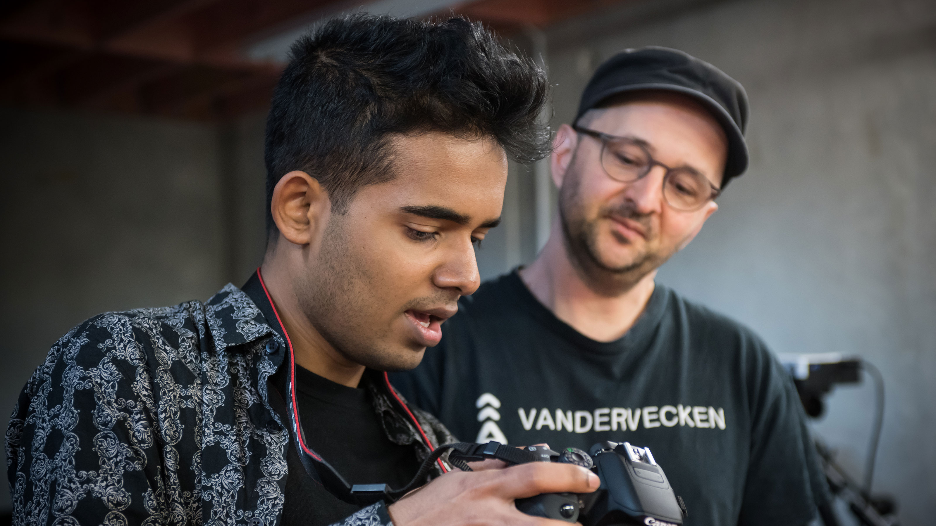 Intern Shivashish Andrews with host Josh Bailey Shivashish Andrews and Josh Bailey