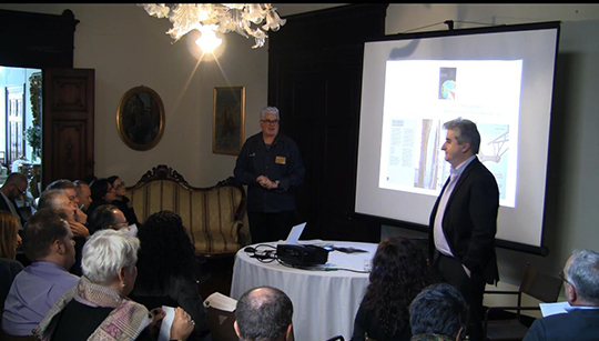 Victoria University Professor Jules Moloney and Murray Fraser from the Bartlett School of Architecture