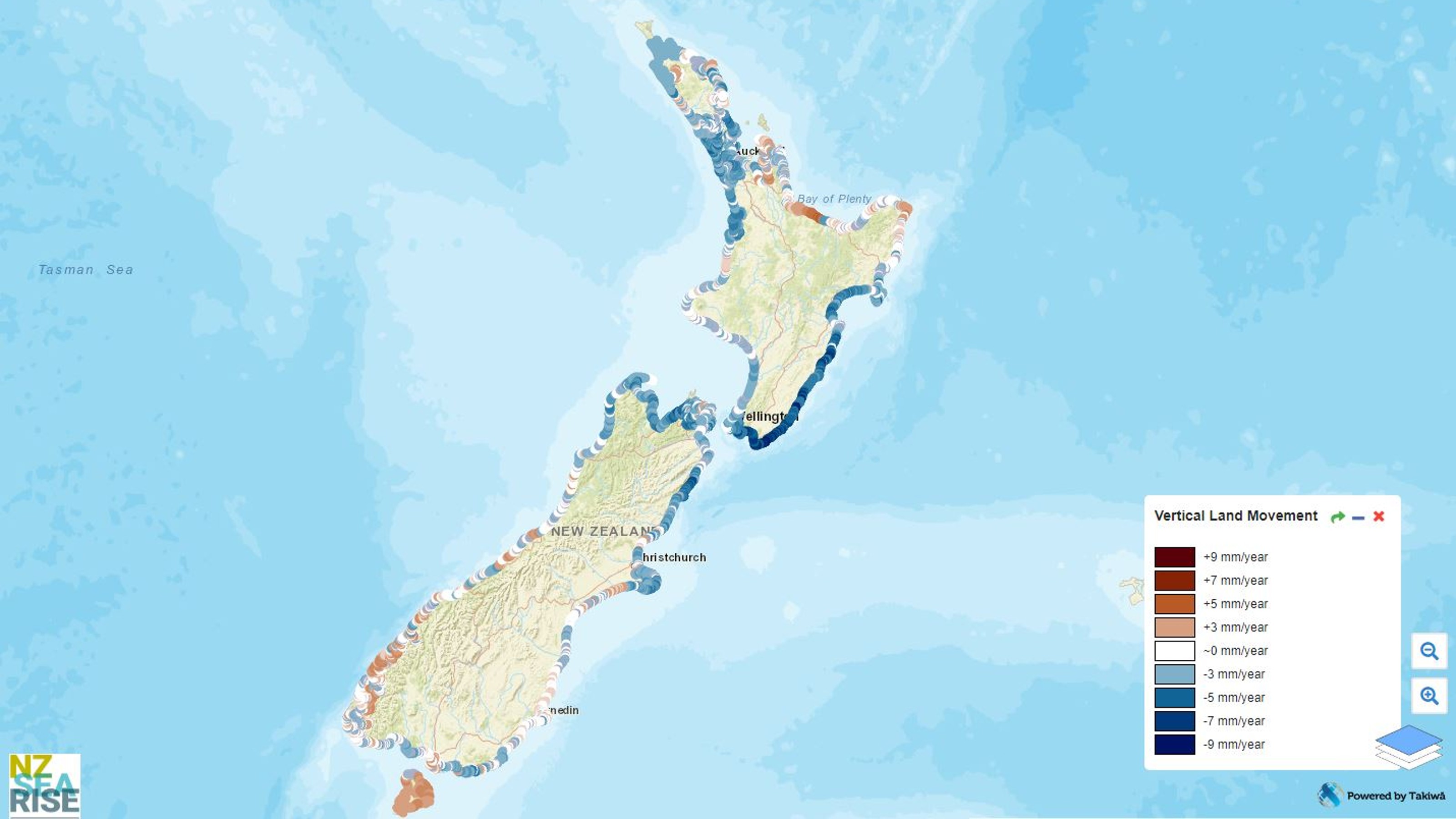 SeaRise map