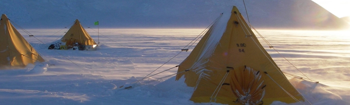 A field camp, Antarctica.