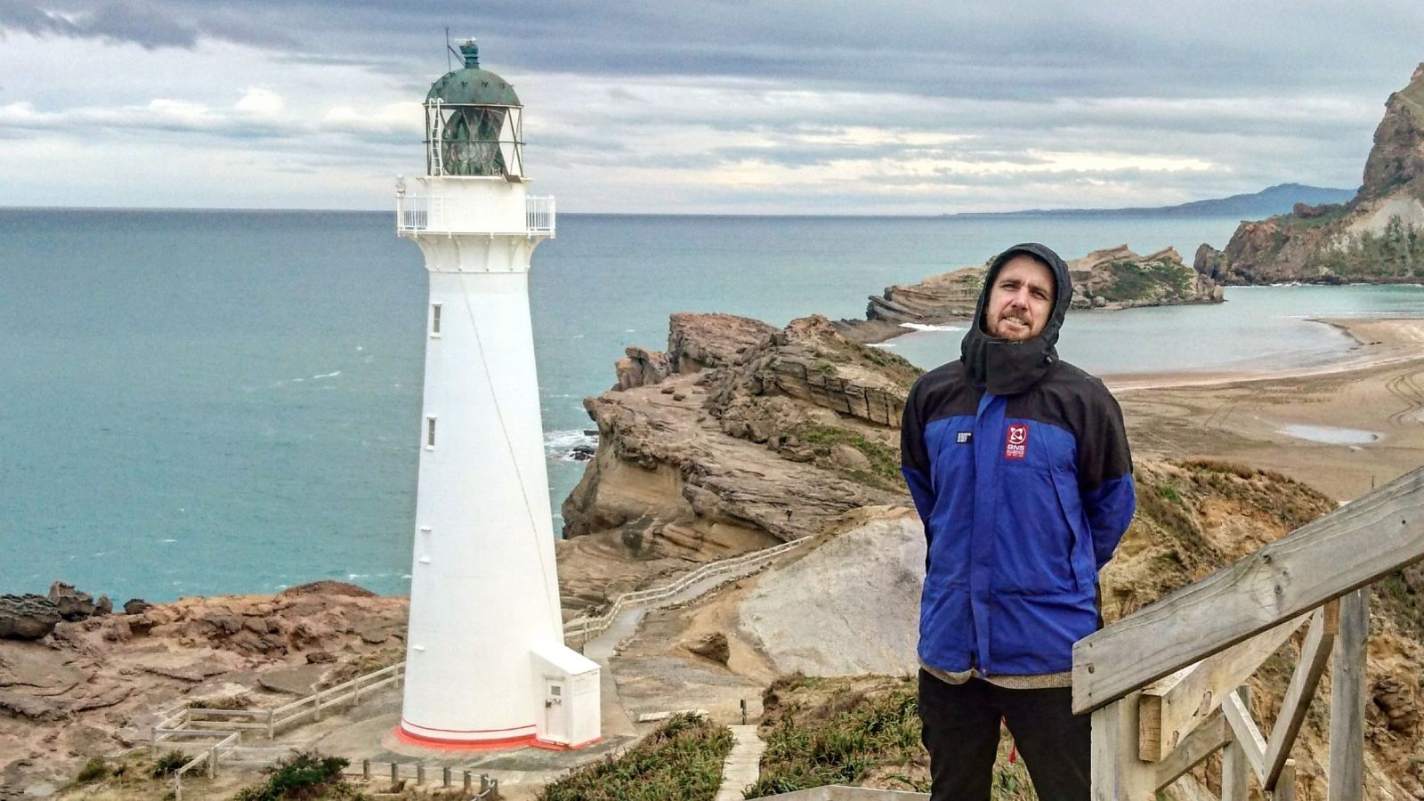 Tim McDougall.jpg Tim McDougall standing near Castlepoint Lighthouse