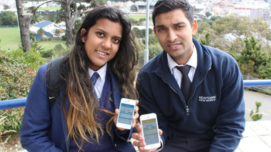 NCEA Pal creator Wasim Talim and his sister Zarifah Talim.