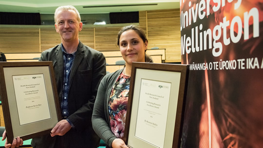 Victoria University researchers Professor Kevin Dew and Dr Kirsten Smiler 