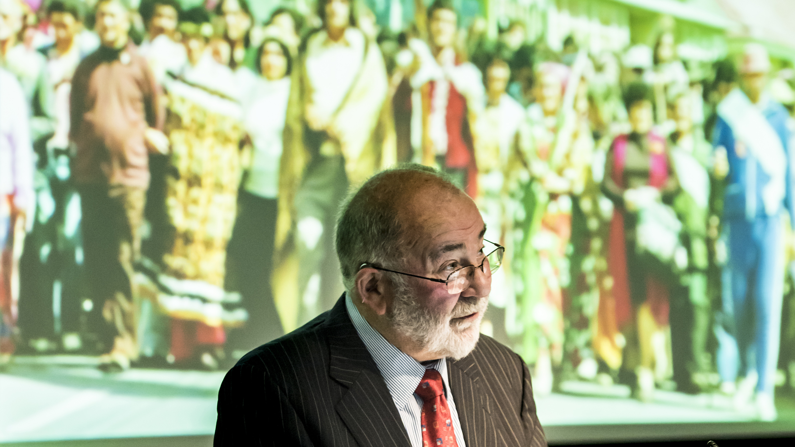 Kim Workman, JD Stout Fellow, presenting his 2015 lecture