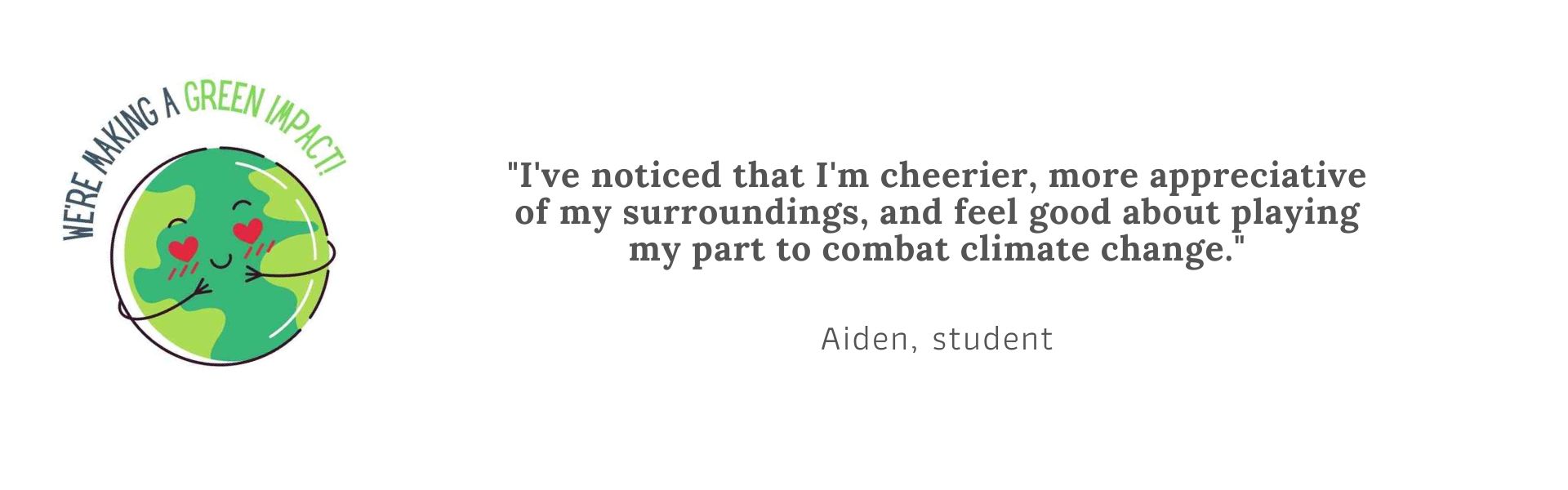 I notice I'm cheerier...