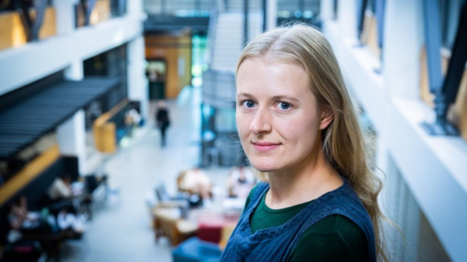 Eilish Marra standing in the faculty atrium.